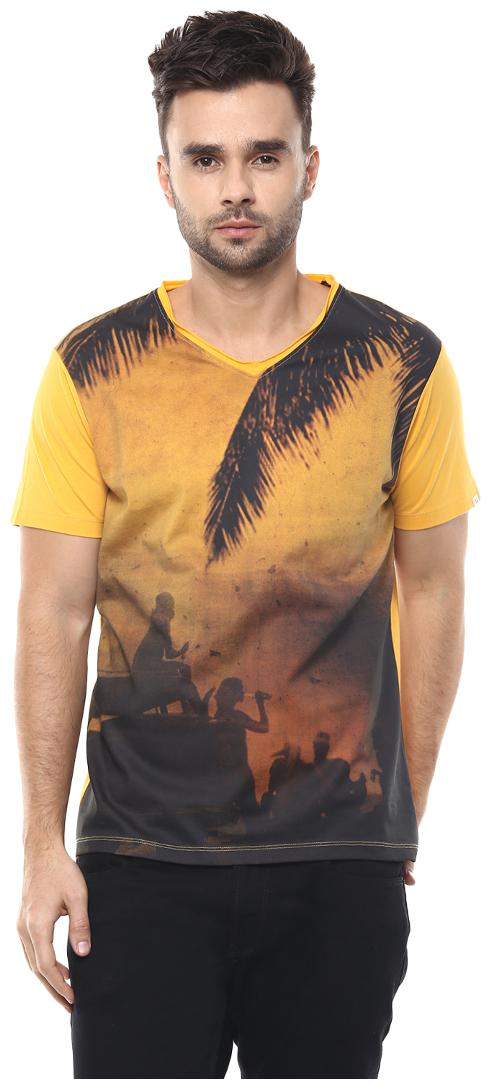 

Spykar Men s T-Shirt - Yellow
