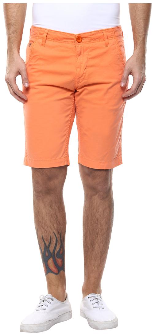 

Spykar Men Orange Slim Fit Regular Shorts