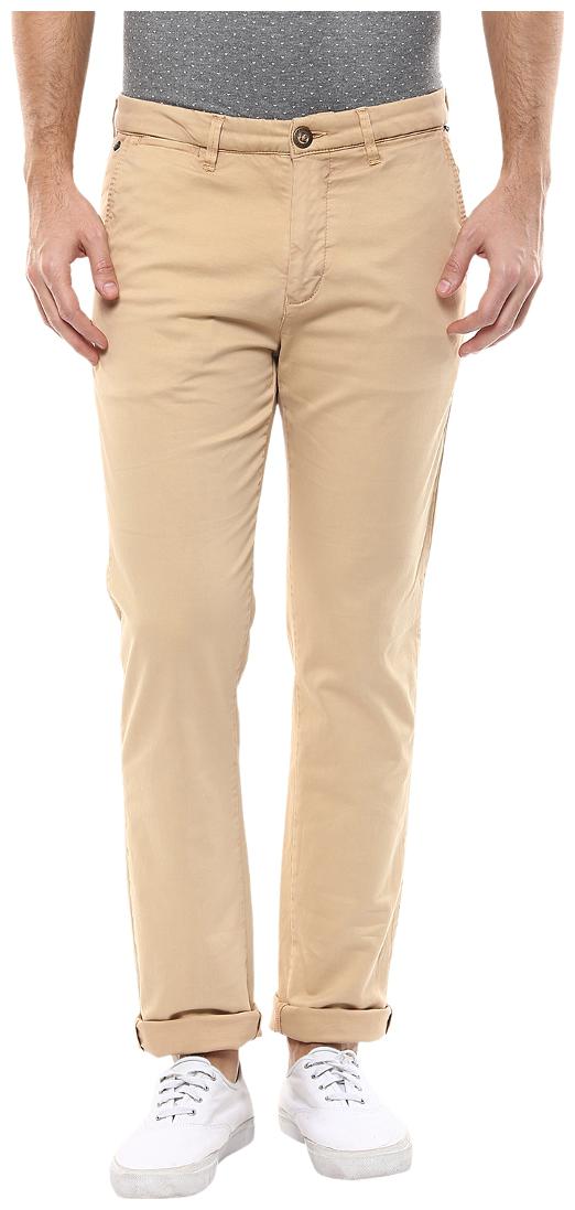 

Spykar Men Orange Solid Slim fit Chinos