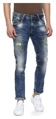 

Spykar Men Blue Tapered Fit Jeans