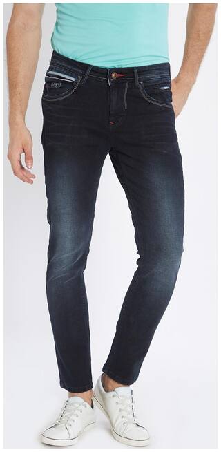 Spykar Men Black Super Skinny Fit Jeans