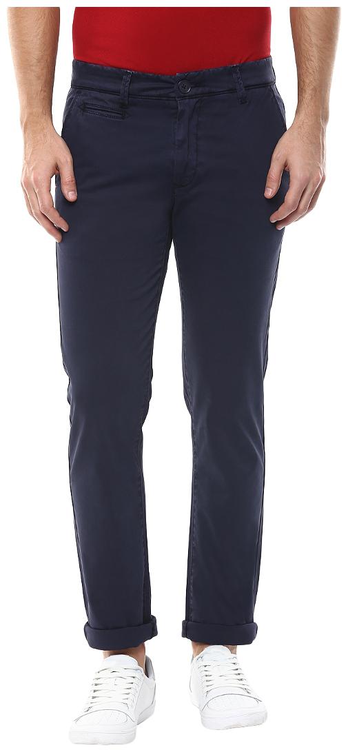 

Spykar Men White Solid Slim fit Regular trousers