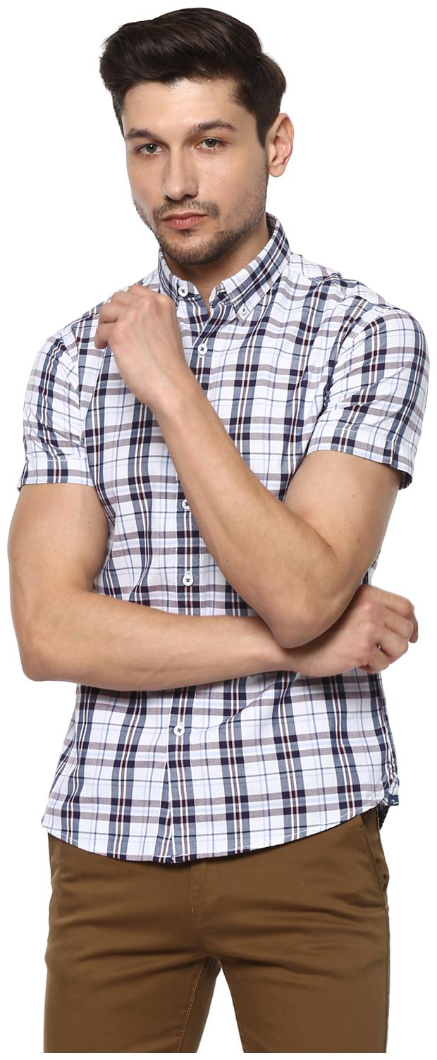 

Spykar Men Multi Checked Slim Fit Casual Shirt