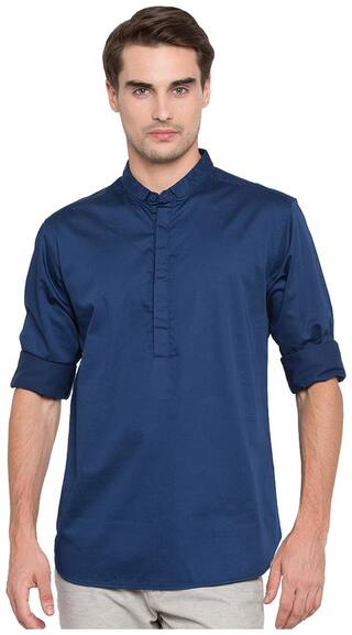 Spykar Men Blue Slim Fit Kurta