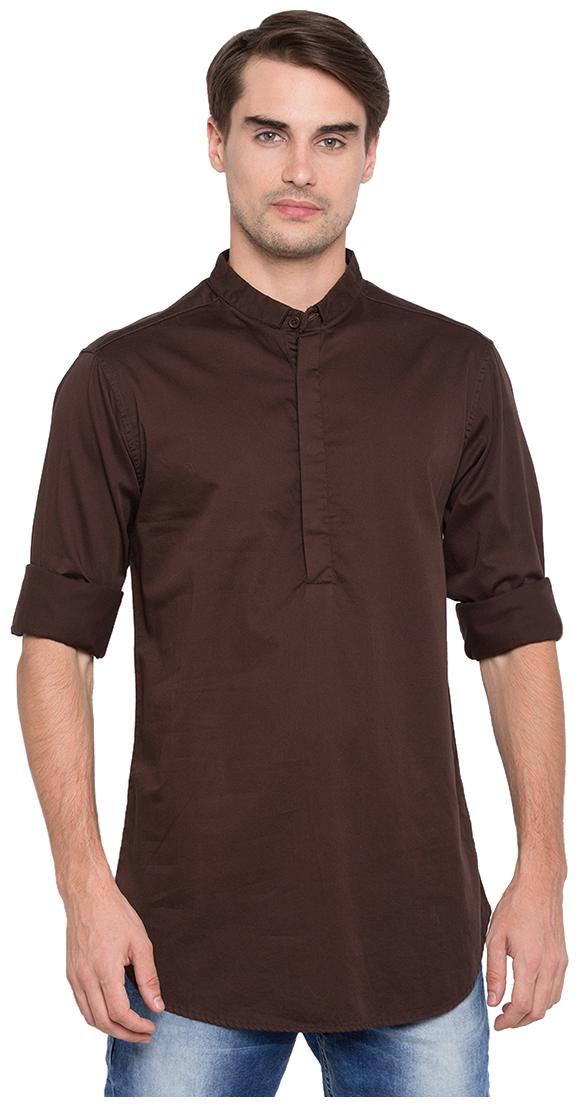 

Spykar Men Brown Slim Fit Kurta