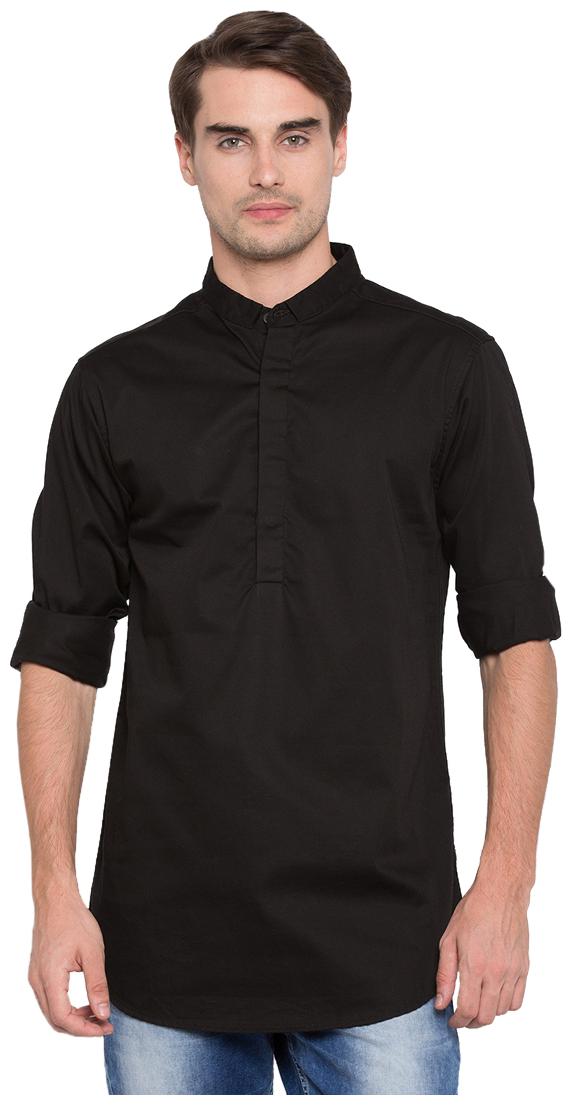 

Spykar Men Black Slim Fit Kurta