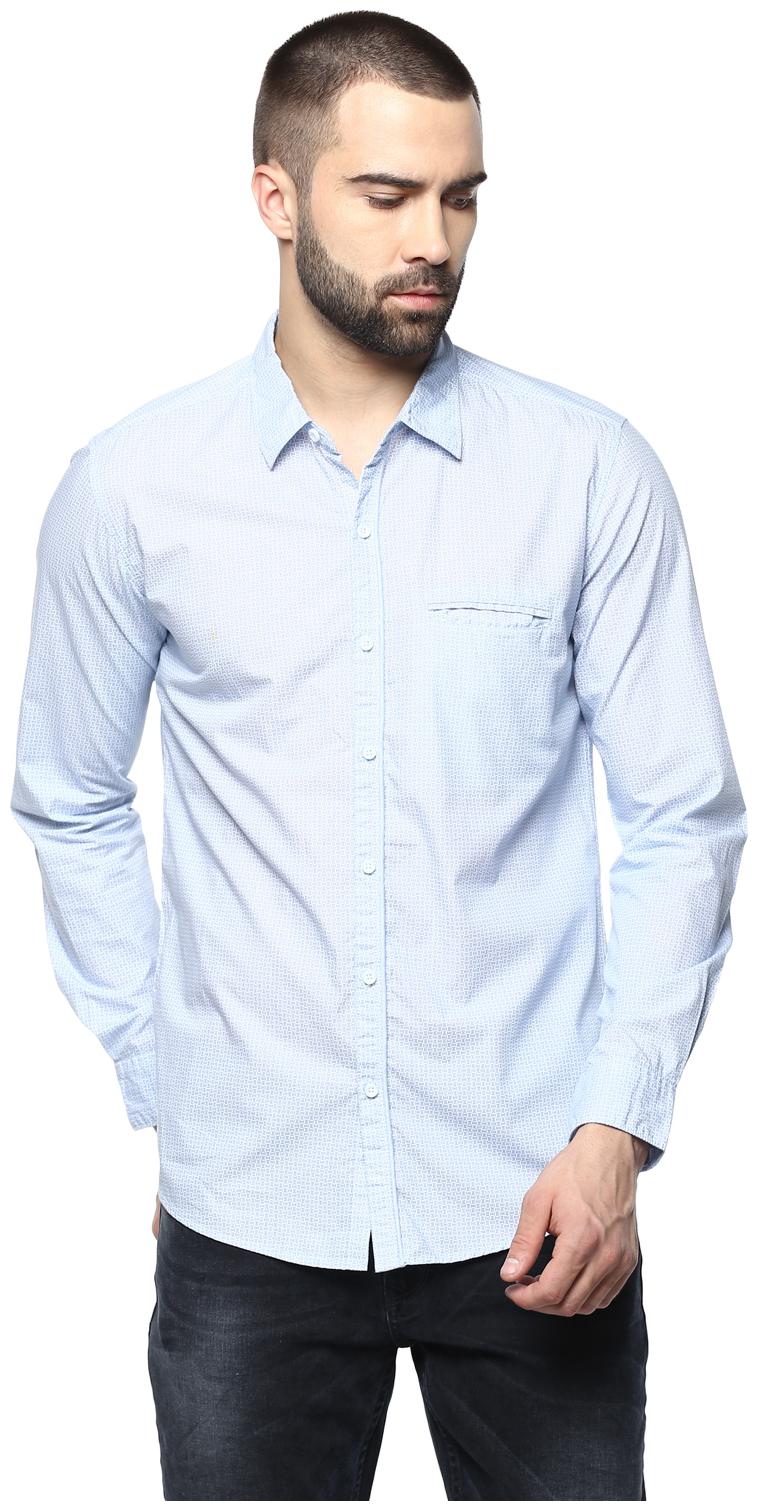 

Spykar Turquoise Slim Fit Shirt