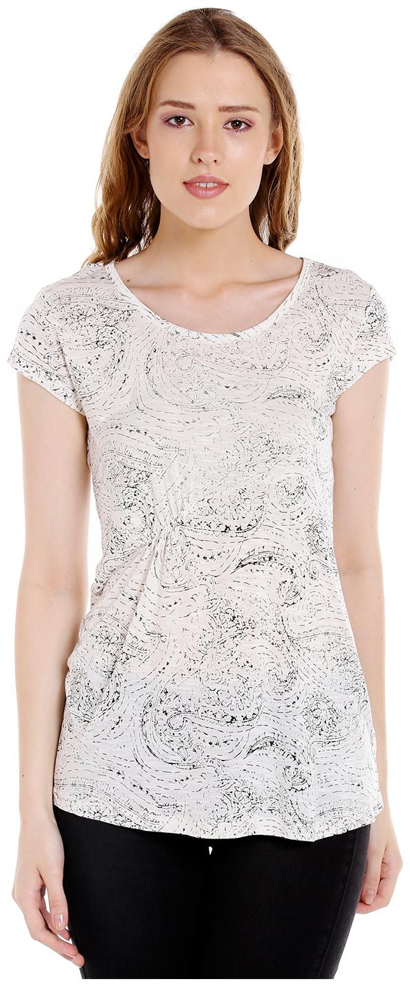 

Spykar Womens Cotton Beige Regular Fit Tshirts