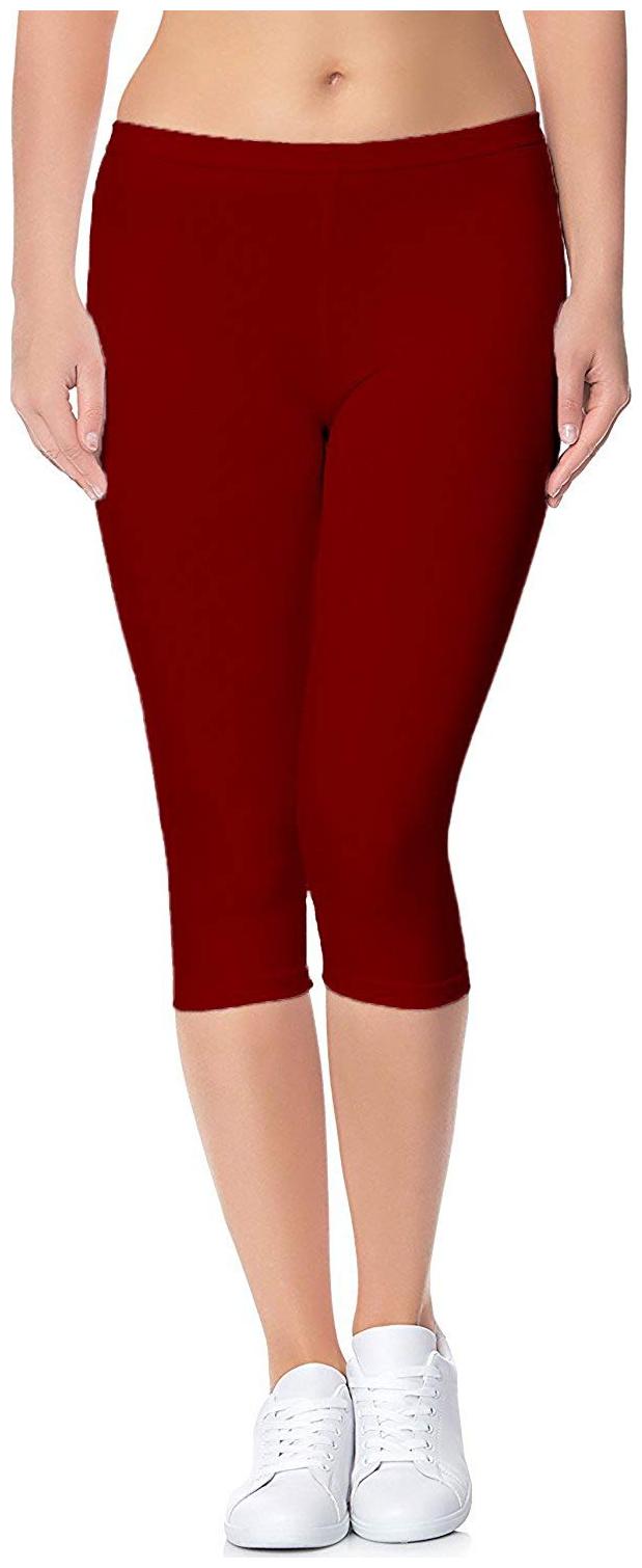 

sri belha fashions Women Three-fourth Solid Leggings