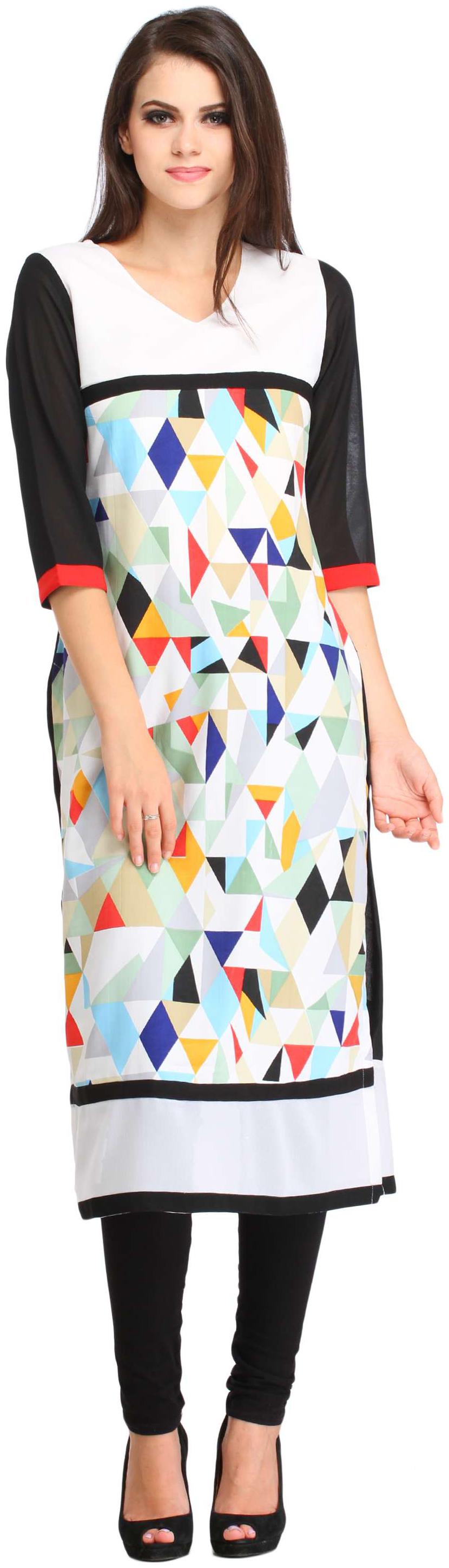 

Sritika Women Multi Printed Straight Kurta