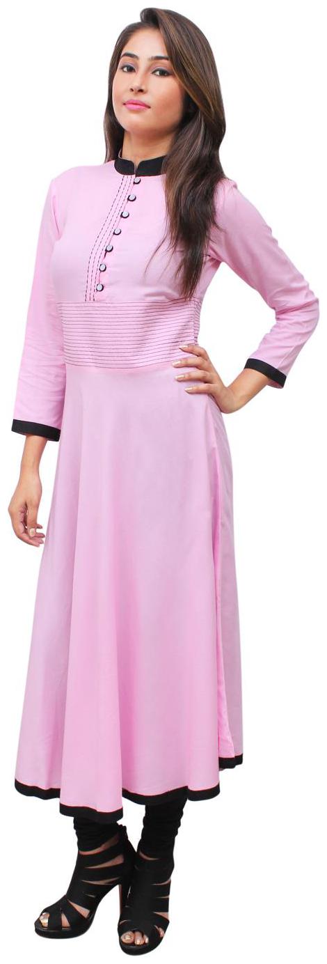 

Sritika Women Pink Solid Anarkali Kurta