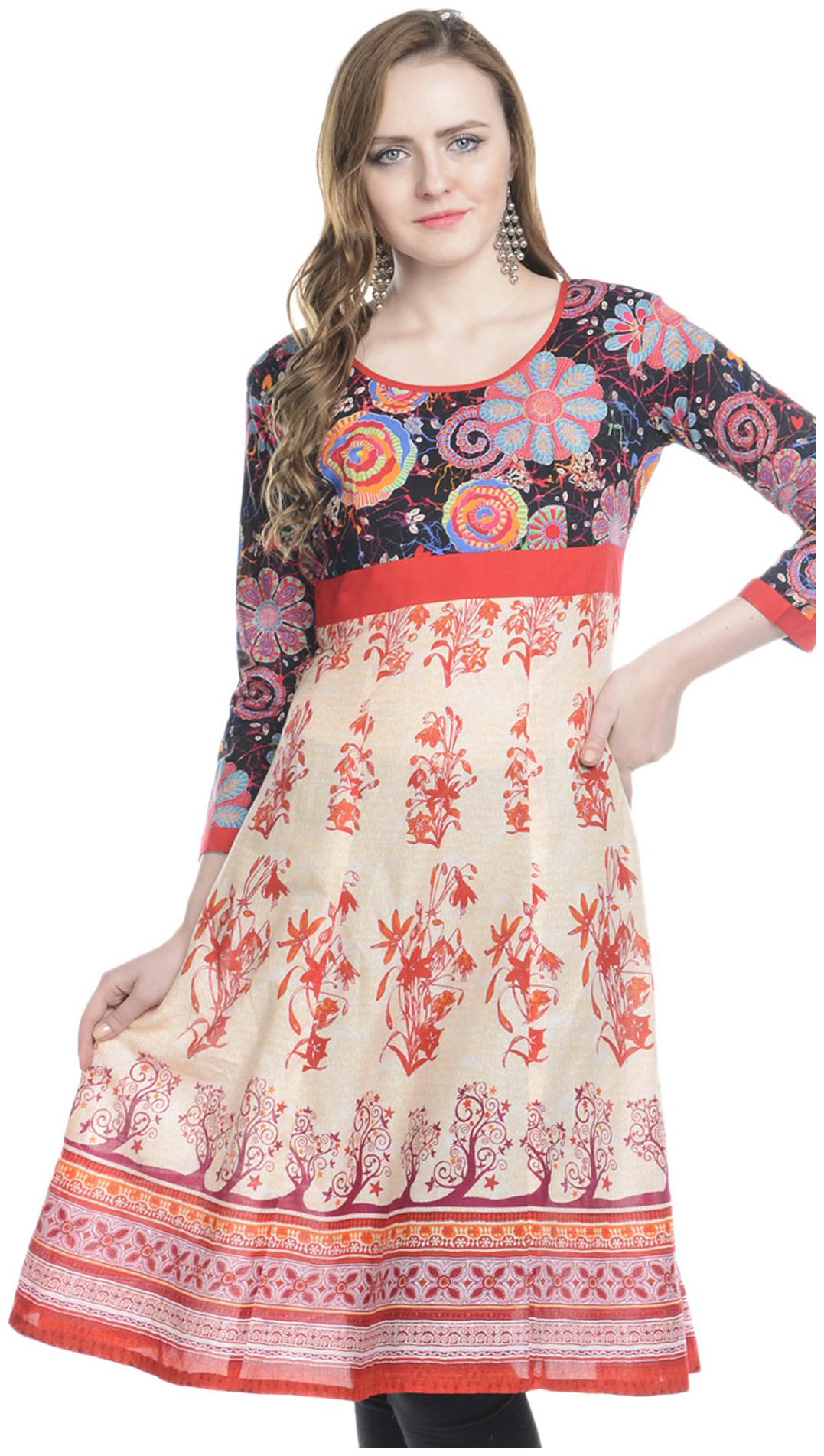 

Sritika Women Multi Printed Anarkali Kurta