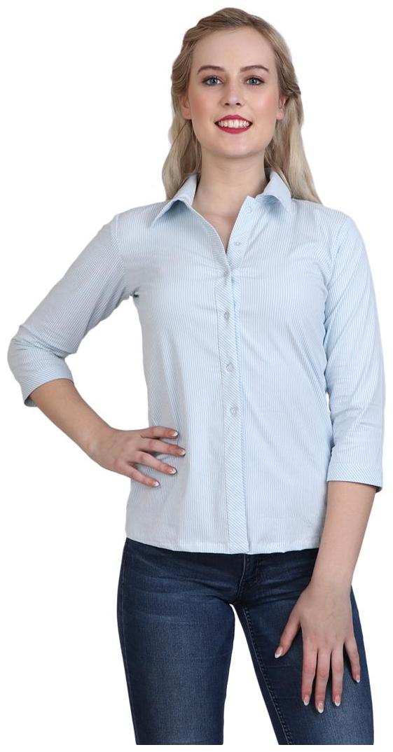 

Sritika Women White Printed Regular Fit Shirt