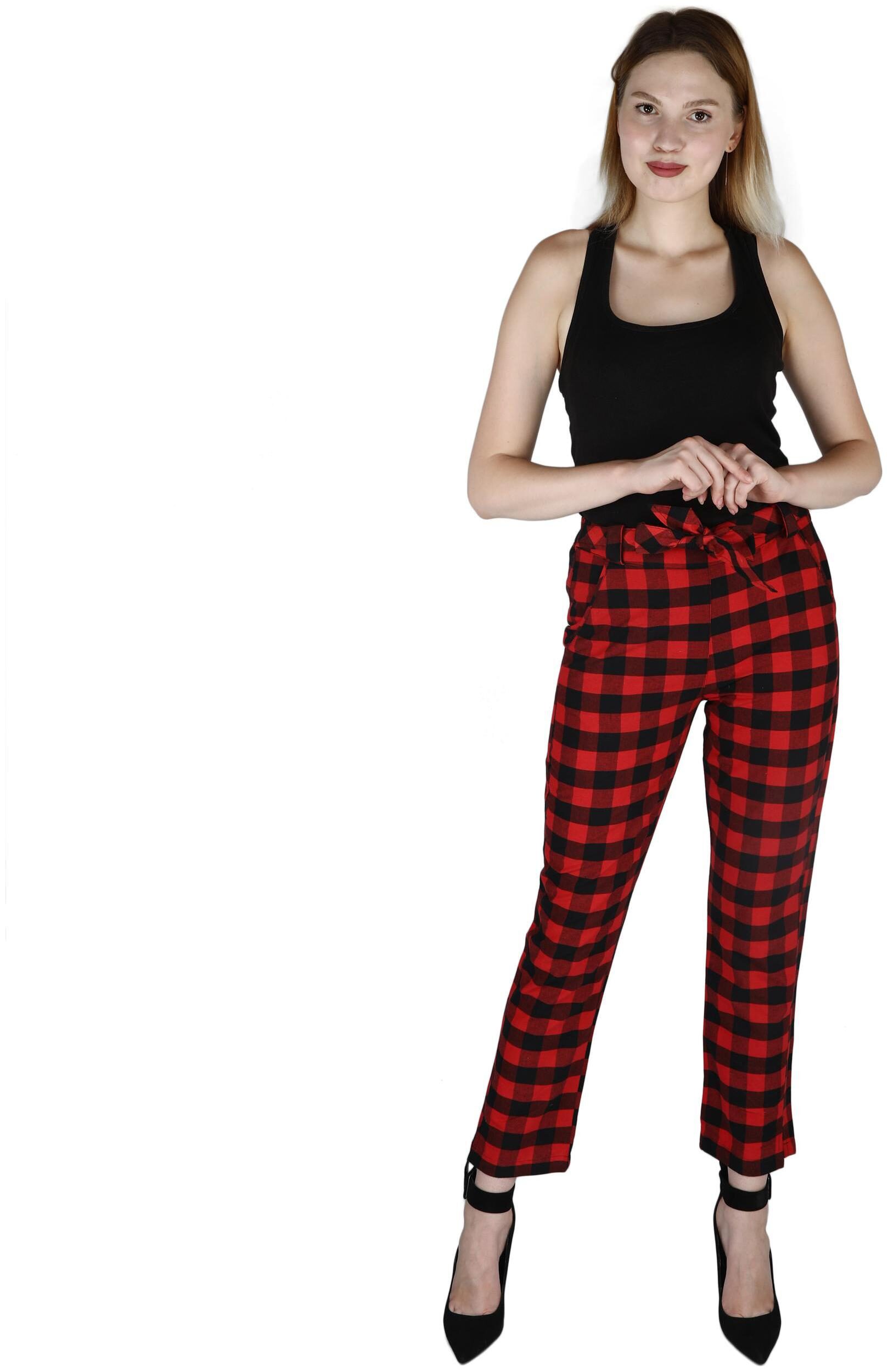 

Sritika Red Cotton Women s Trouser