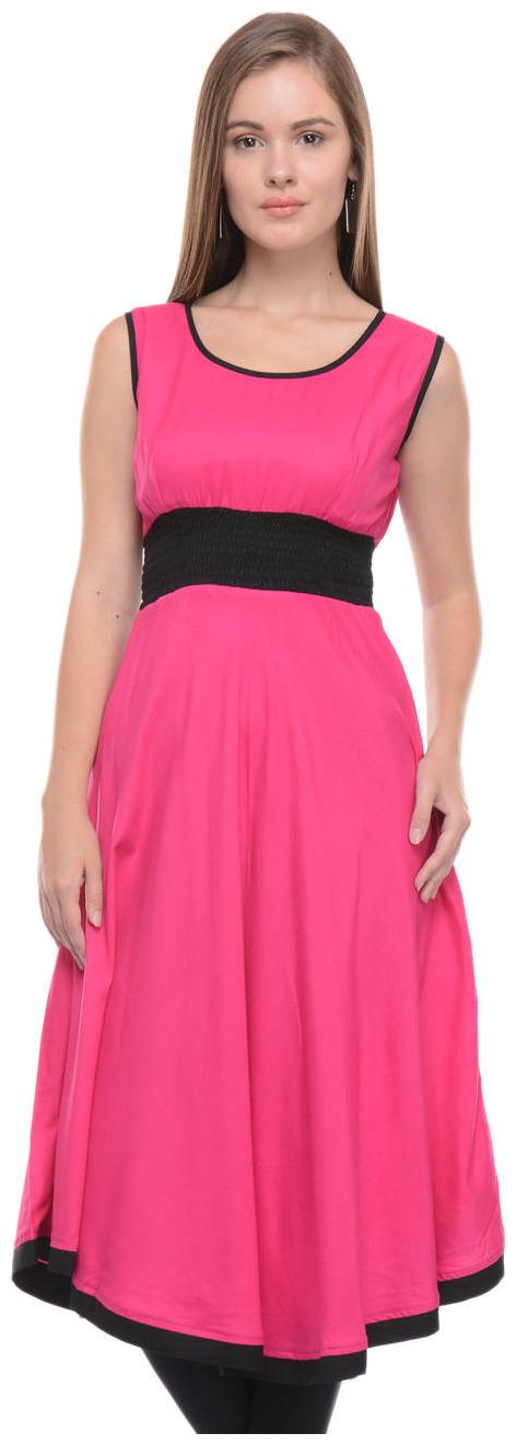 

Sritika Women Pink Solid Straight Kurta