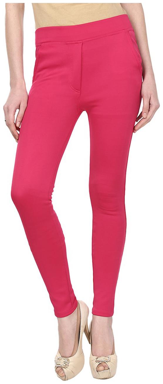 

Sritika Women Pink Straight fit Jegging