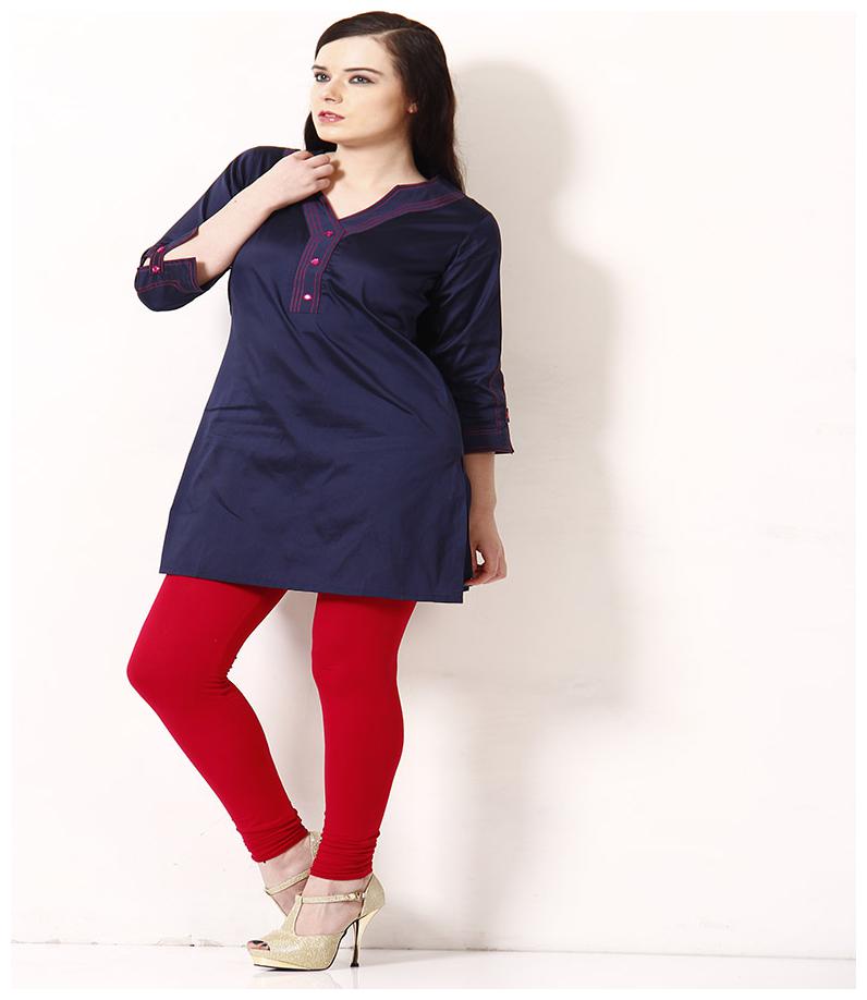 

Sritika Women Blue Solid Straight Kurta