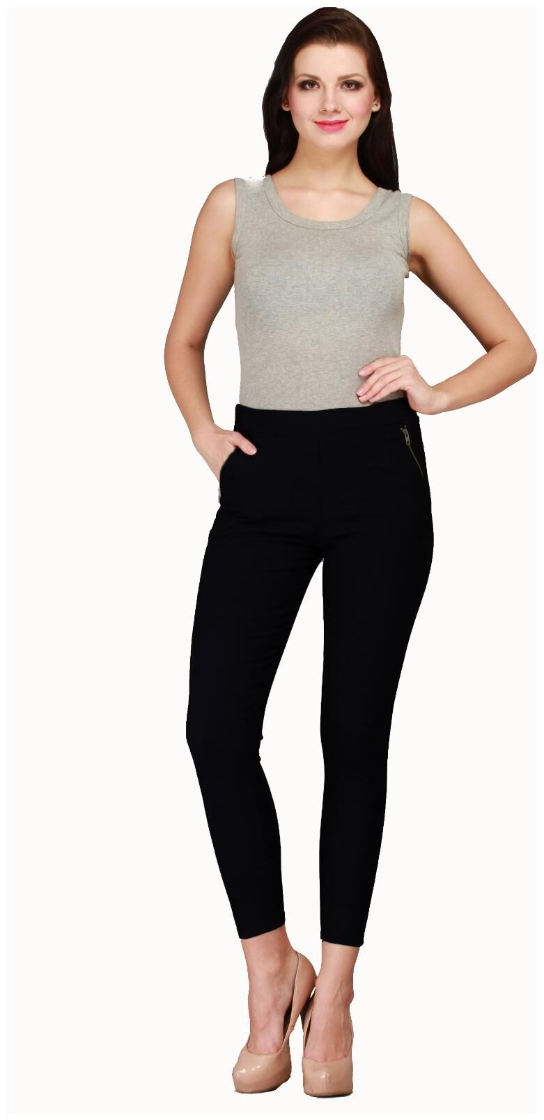 

Sritika Women Black Straight fit Jegging