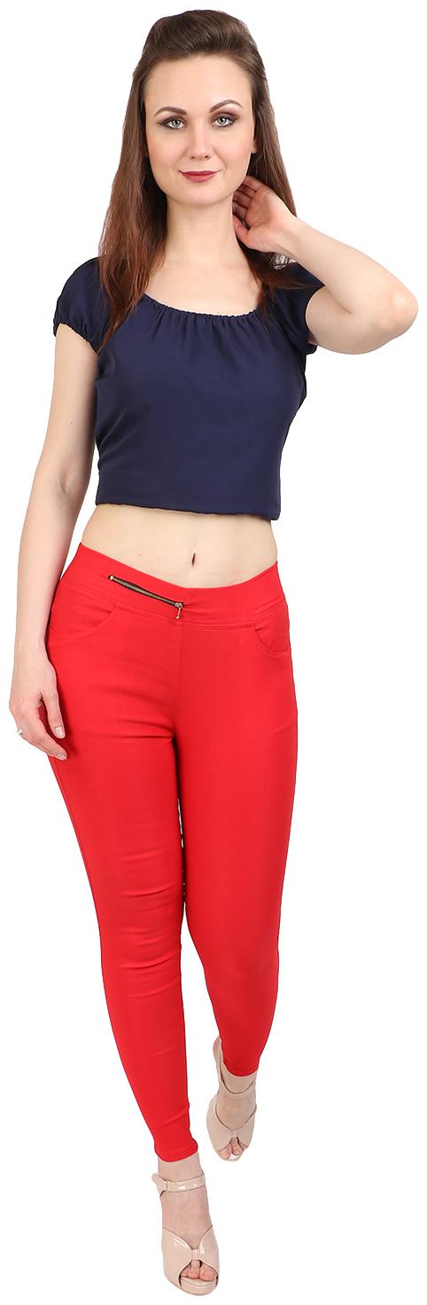 

Sritika Women Red Straight fit Jeans