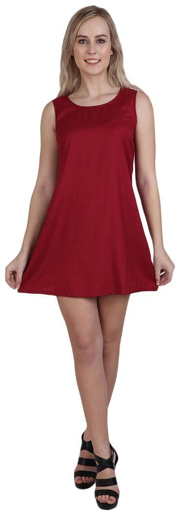 

Sritika Solid Rayon Dress