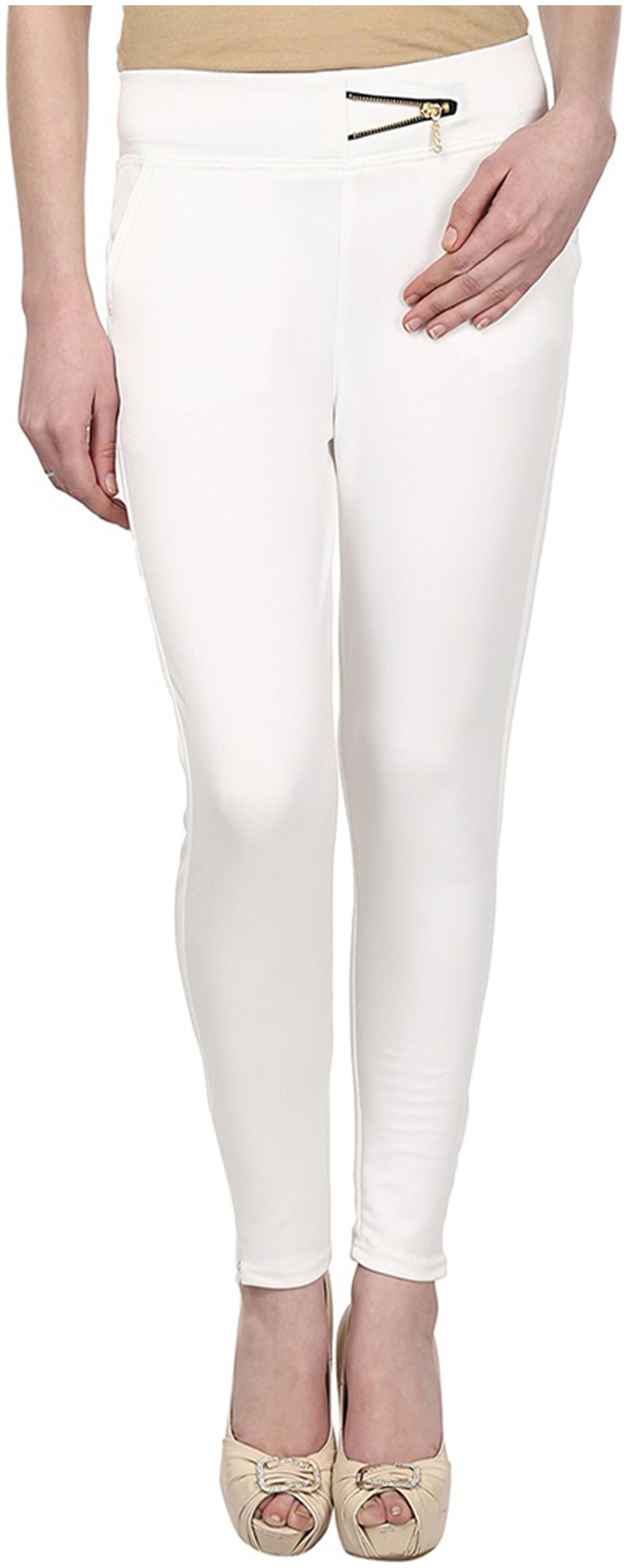 

Sritika Women White Straight fit Jeans