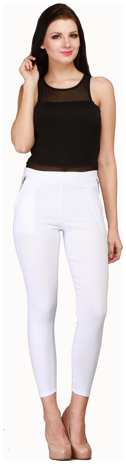 Sritika Women White Straight fit Jegging