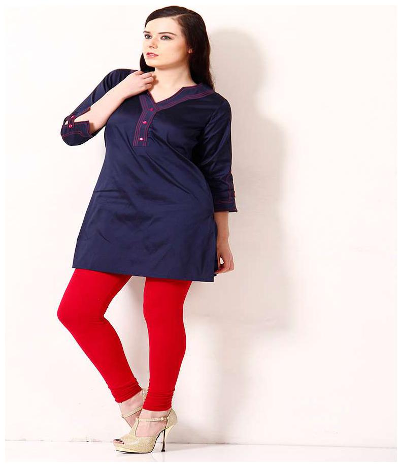 

Sritika Women Blue Solid Straight Kurta