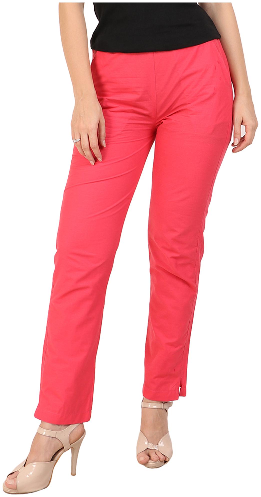 

Sritika Women Red Straight fit Regular trousers