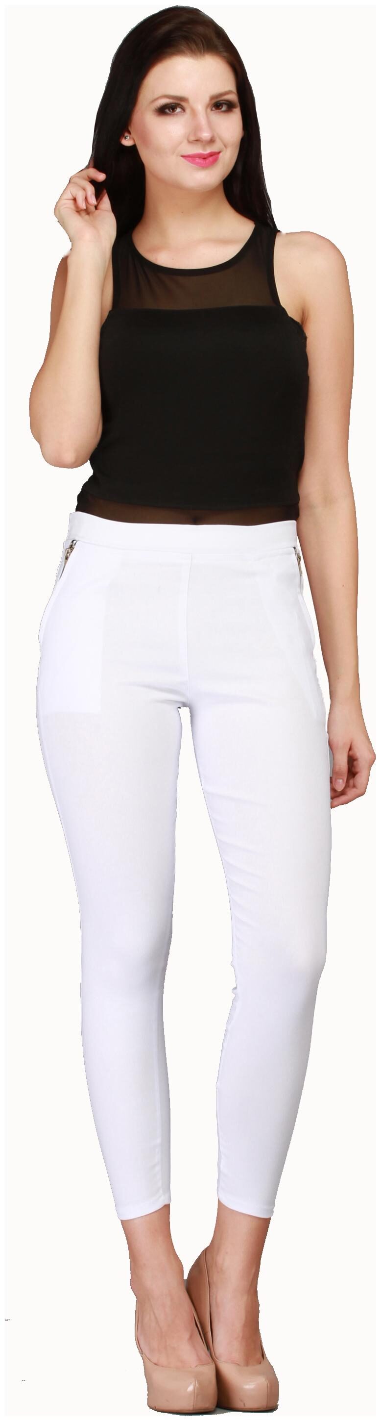 

Sritika Women White Straight fit Jeans