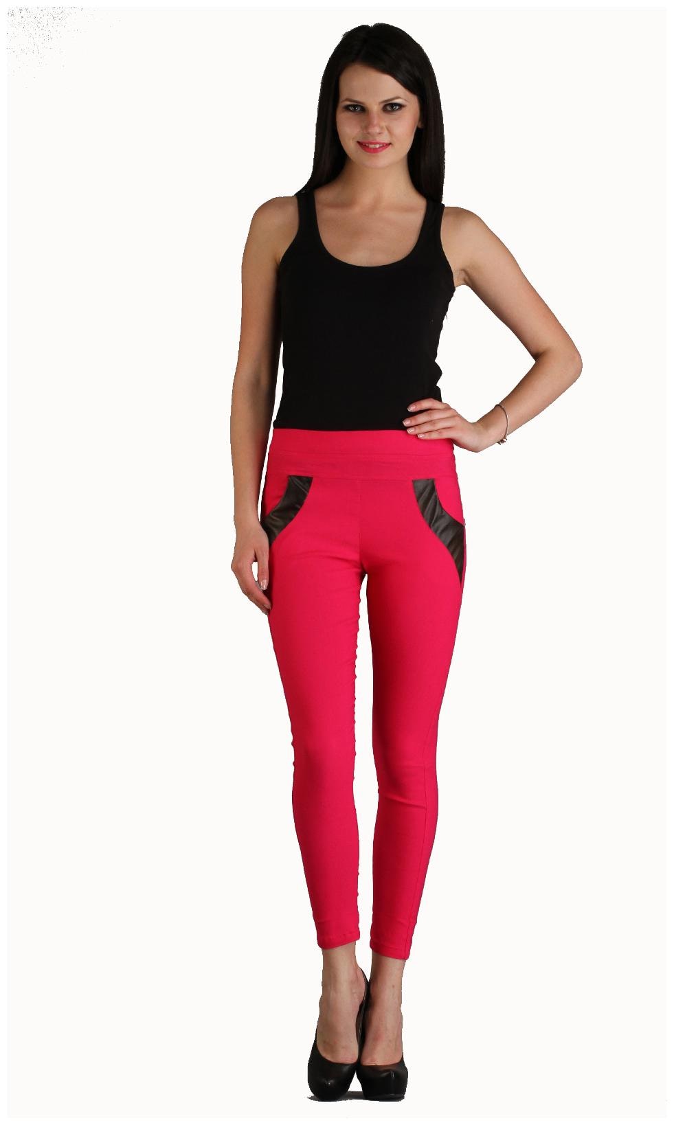 

Sritika Women Pink Straight fit Jegging