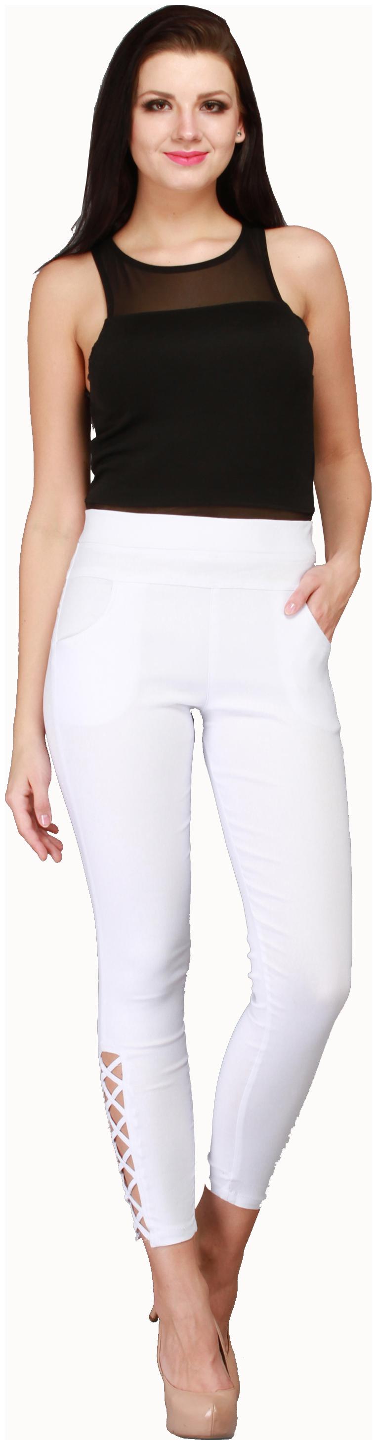 

Sritika Women White Straight fit Jeans