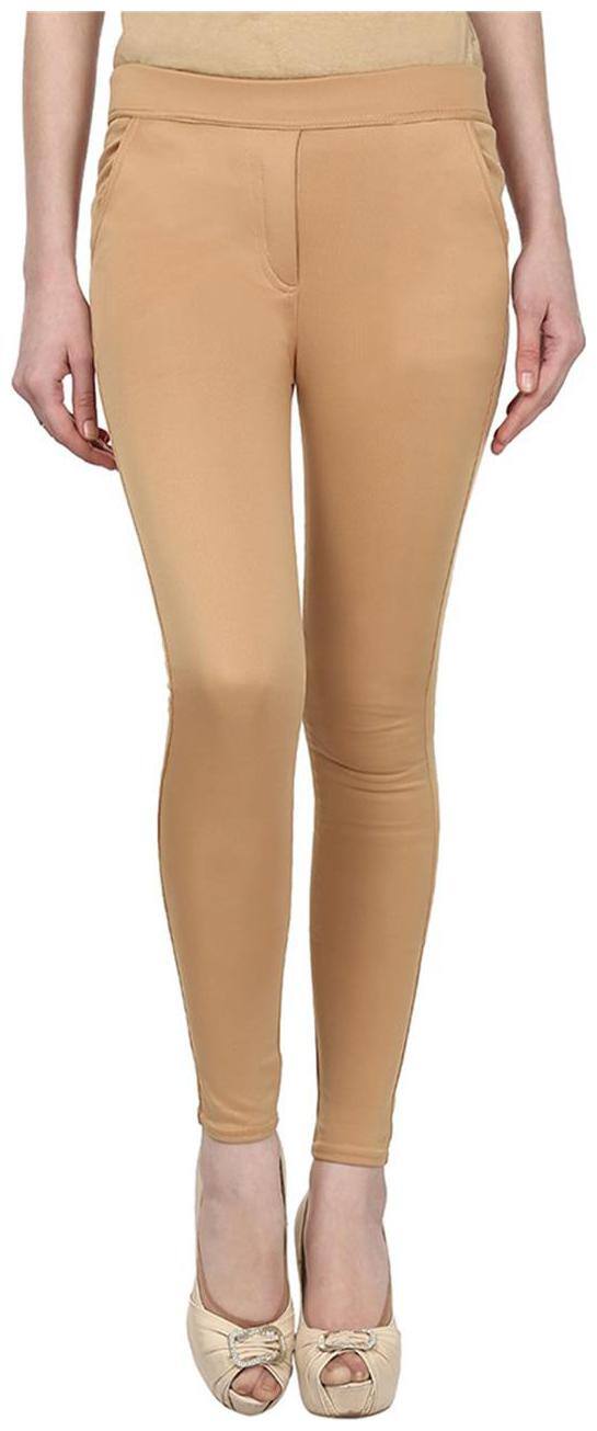 Sritika Women Beige Straight fit Jegging