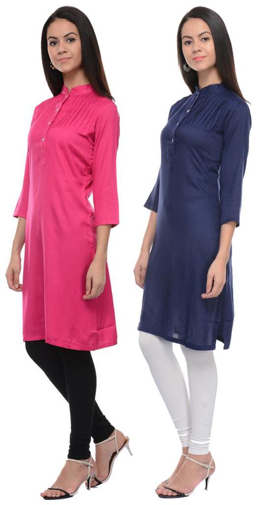 

Sritika Women Multi Solid Straight Kurti