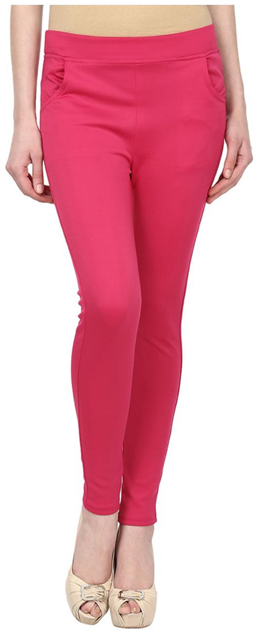 

Sritika Women Pink Straight fit Jegging