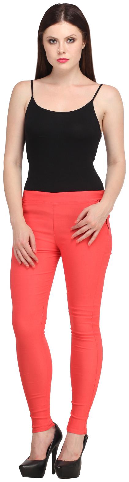 

Sritika Women Red Straight fit Jegging