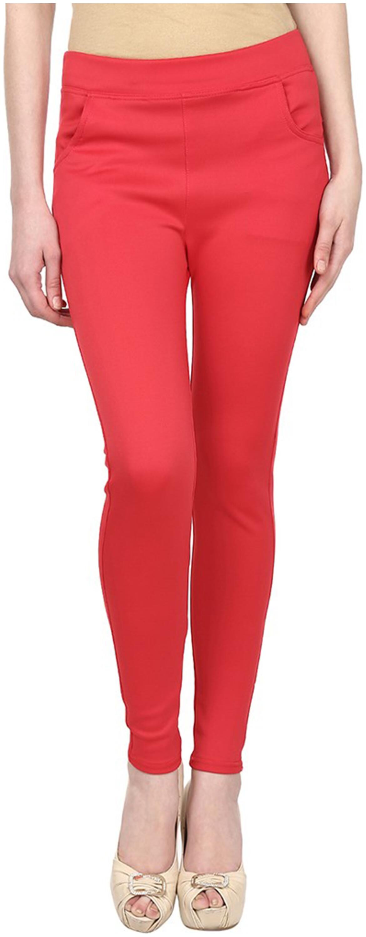 

Sritika Women Red Straight fit Jeans