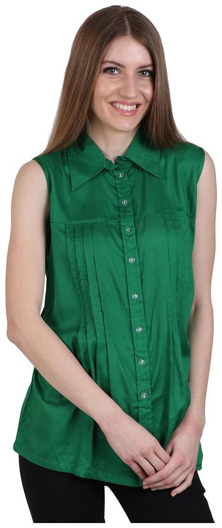 

Sritika Women Green Solid Regular Fit Shirt