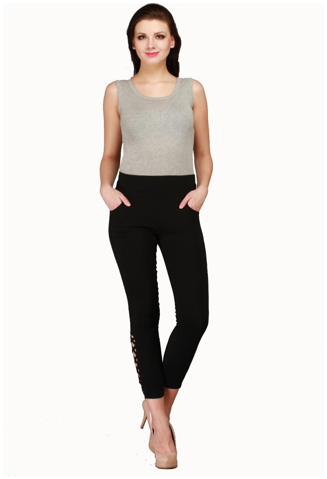 

Sritika Women Black Straight fit Jegging