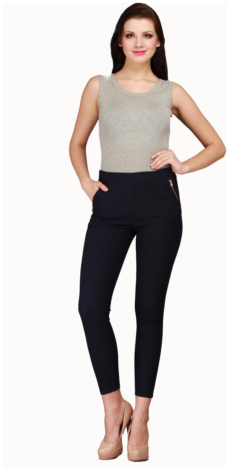 

Sritika Women Black Straight fit Jegging