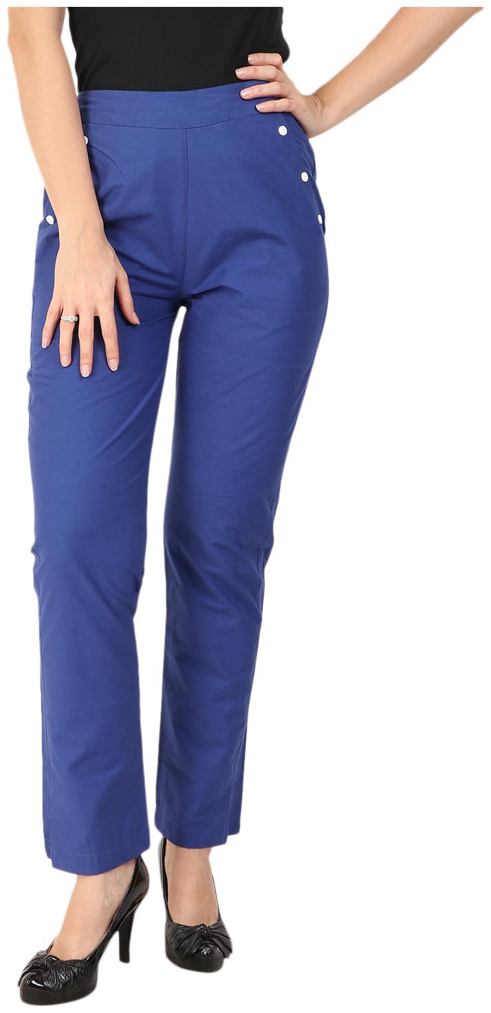 

Sritika Women Blue Straight fit Regular trousers