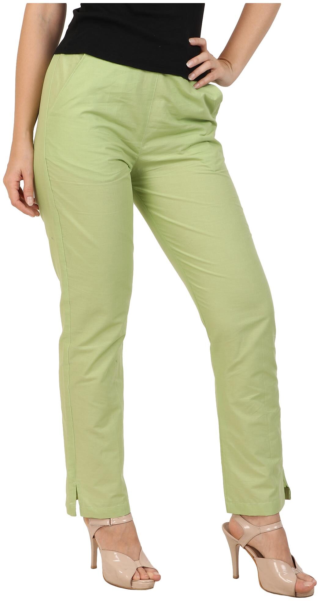 

Sritika Women Green Straight fit Regular trousers