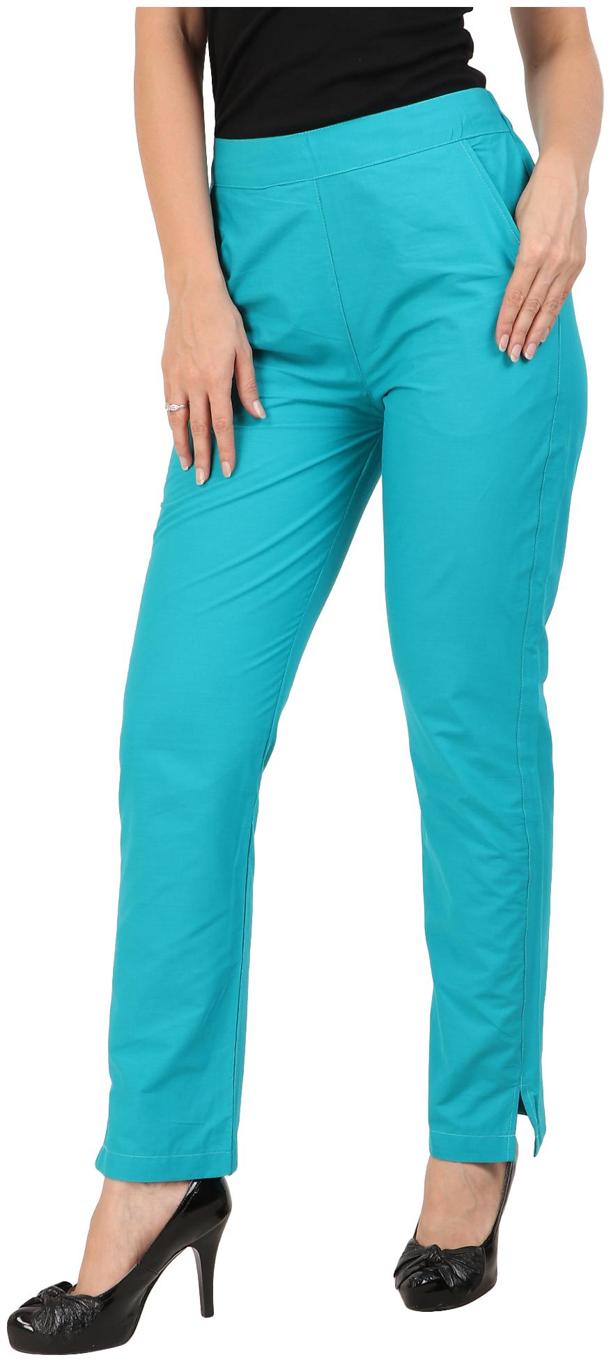 

Sritika Women Turquoise Straight fit Regular trousers