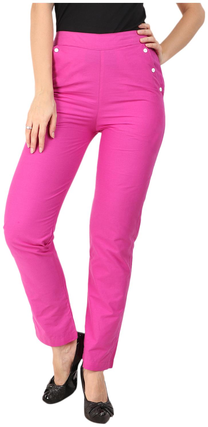 

Sritika Women Purple Straight fit Regular trousers