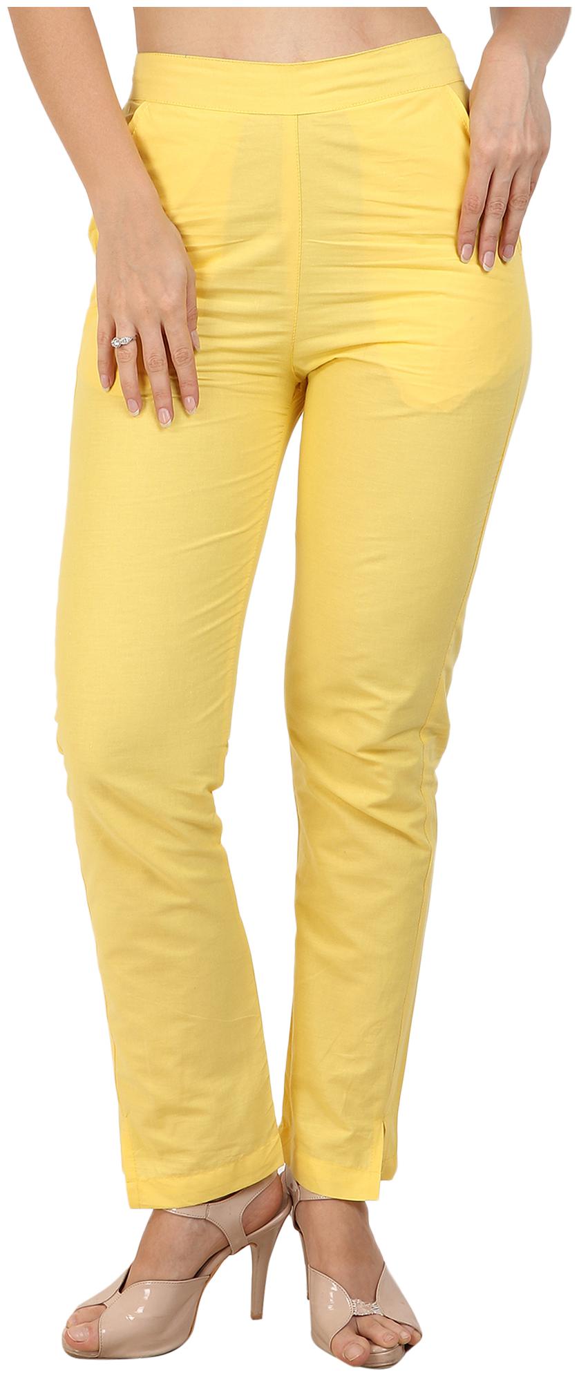 

Sritika Women Yellow Straight fit Regular trousers