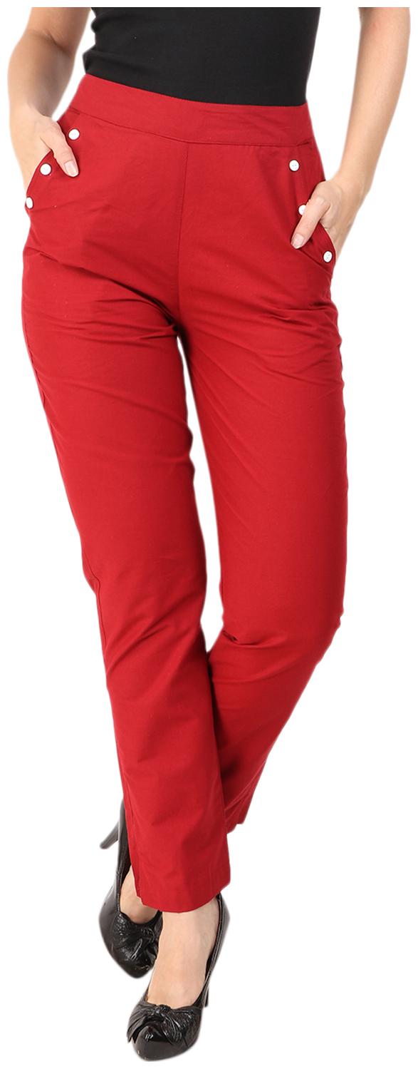 

Sritika Women Maroon Straight fit Regular trousers