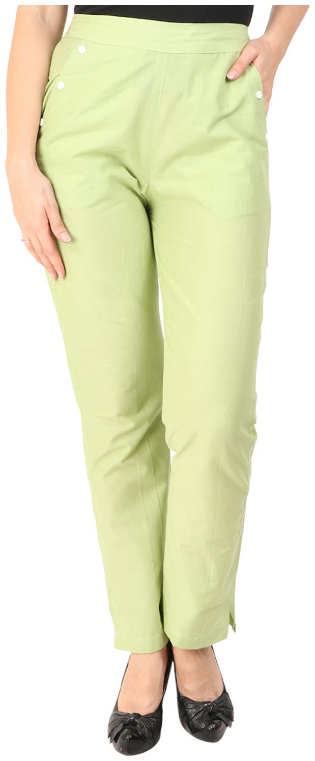 

Sritika Women Green Straight fit Regular trousers