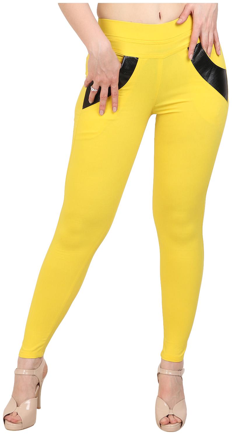 

Sritika Women Yellow Straight fit Jegging