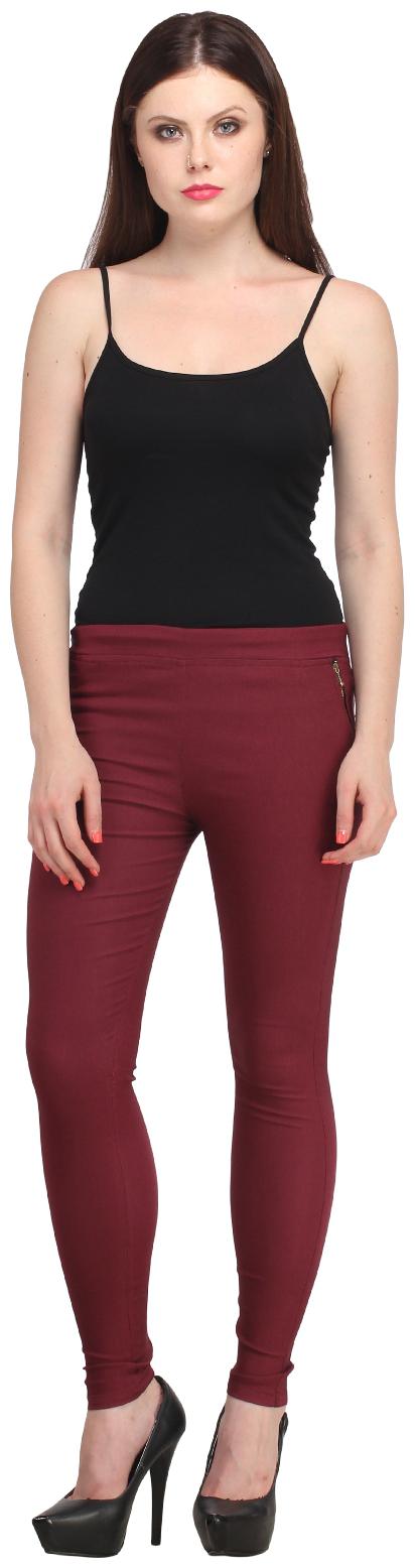 

Sritika Women Red Straight fit Jegging
