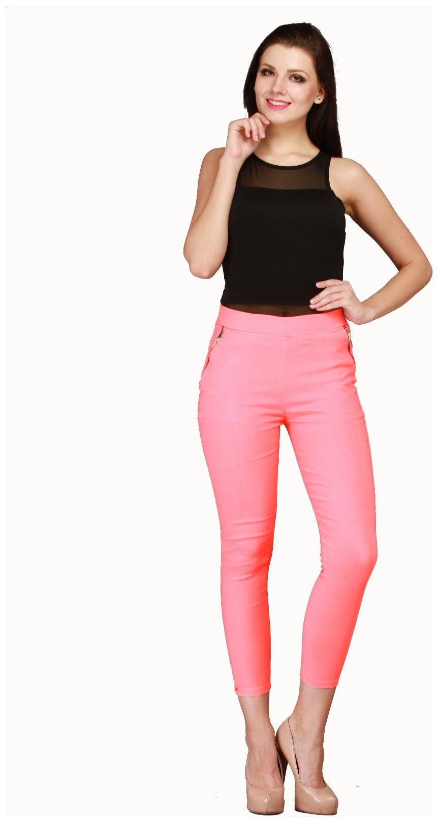 

Sritika Women Pink Straight fit Jegging