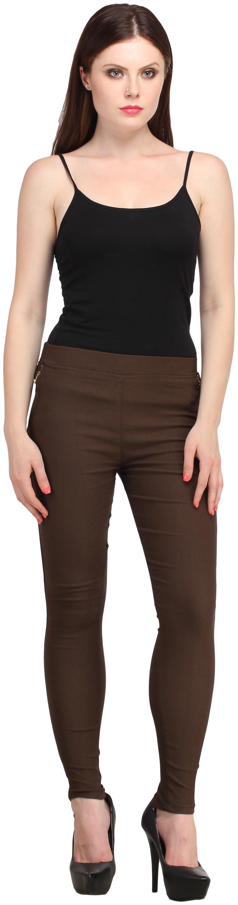 

Sritika Women Brown Straight fit Jegging